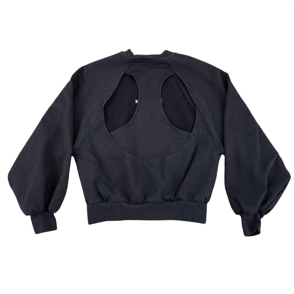 AllSaints Kiara Cygnet Jaguar Graphic Cutout Sweatshirt Women’s Small - Picture 3 of 8